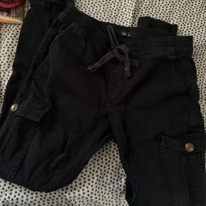 Black cargo pants